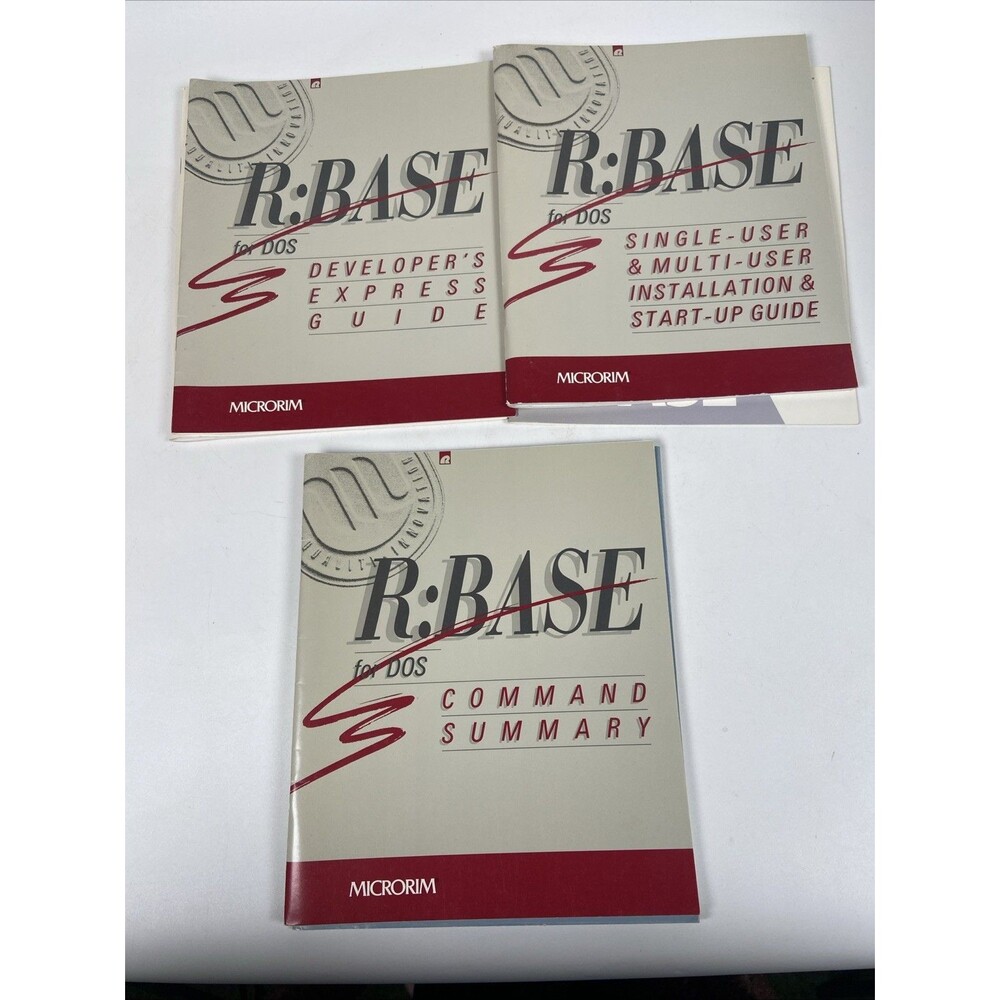 Microrim R:BASE 3.0 3.1 Manual Lot R:Tools R:Macros R:Partner Database Software - Picture 8 of 13